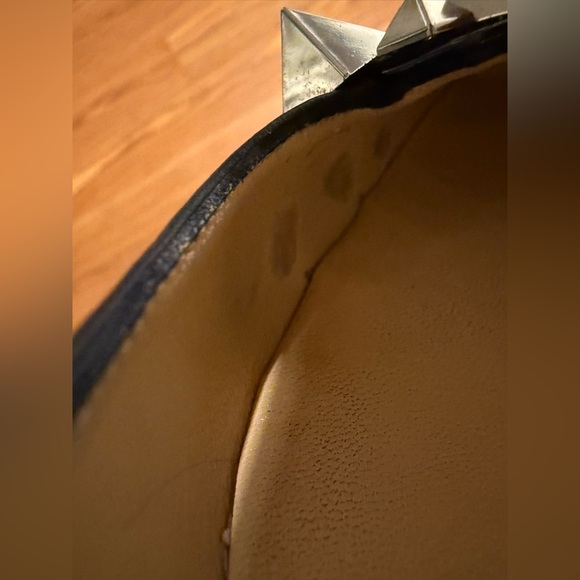 Christian Louboutin Miss Constella Black Leather & Patent w/ Silver Spikes, 38.5 - Picture 9 of 12